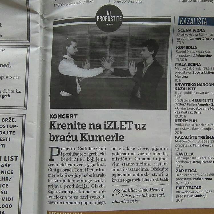 Novinski isječak Cadillac Club: "Krenite na iZLET uz braću Kumerle"